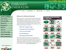 Tablet Screenshot of embassyemeralds.com